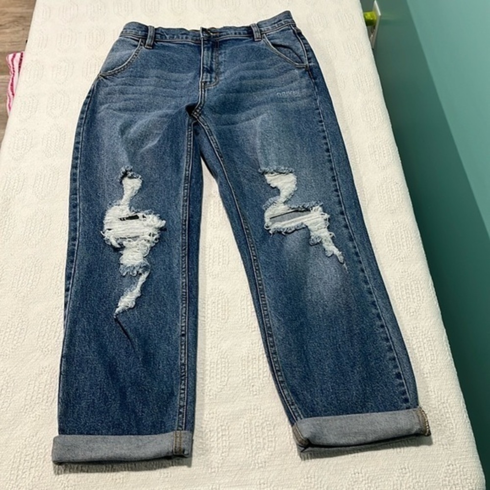 Cello jeans size 9‎ juniors  distressed boyfriend high-rise style NWOT